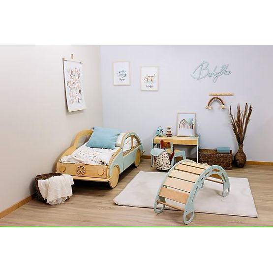 Letto in legno a forma di auto VW BEETLE 160x80 cm