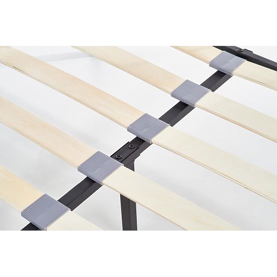 Letto in metallo LINDA 120x200 cm - nero
