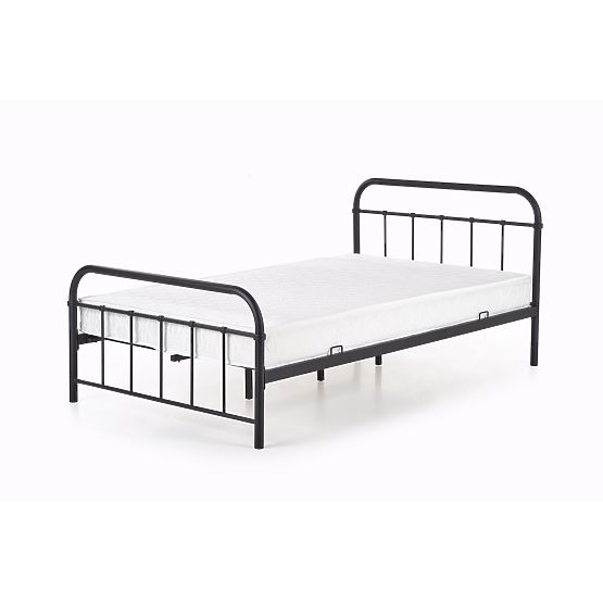 Letto in metallo LINDA 120x200 cm - nero