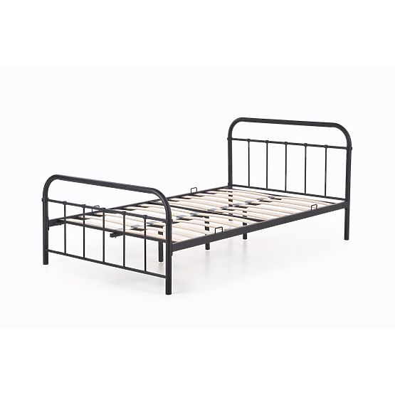Letto in metallo LINDA 120x200 cm - nero