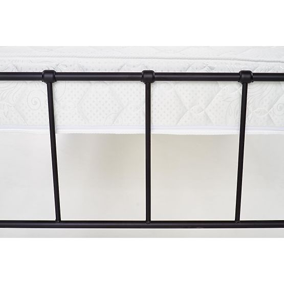 Letto in metallo LINDA 120x200 cm - nero