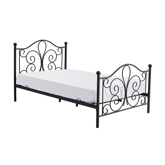 Letto in metallo PANAMA 120x200 - nero