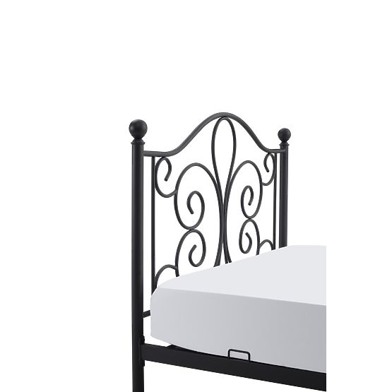Letto in metallo PANAMA 120x200 - nero