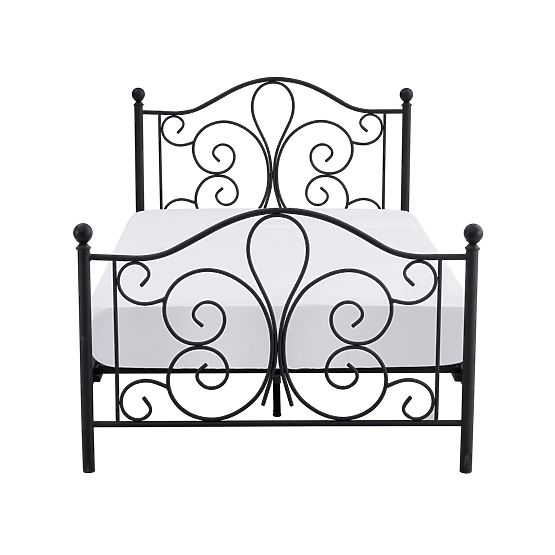 Letto in metallo PANAMA 120x200 - nero