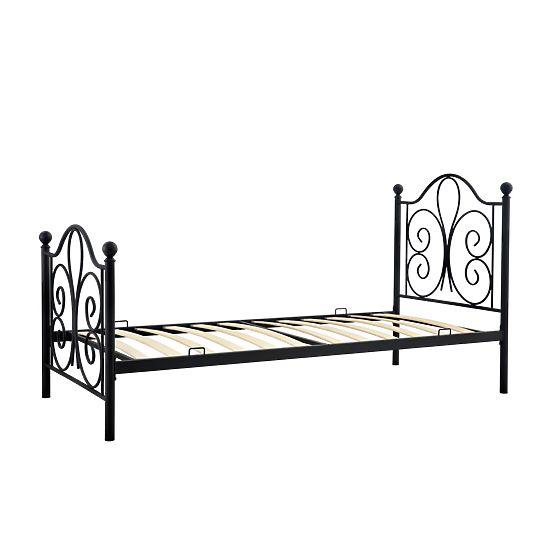 Letto in metallo PANAMA 200x90 - nero