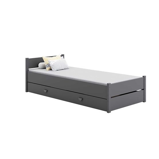 Letto MARCEL 200x90 grigio con cassetto