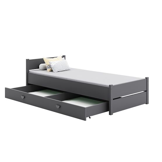 Letto MARCEL 200x90 grigio con cassetto
