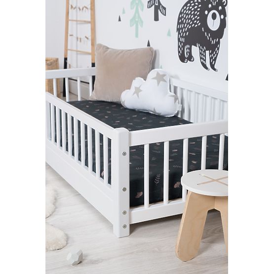 Letto basso per bambini Montessori Ourbaby - bianco
