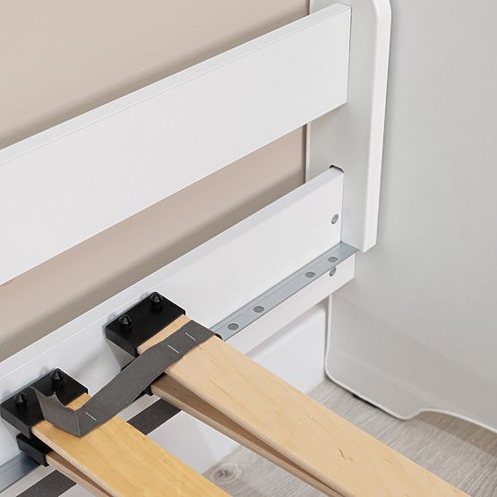 Lettino per bambini Ourbaby con barriera - bianco