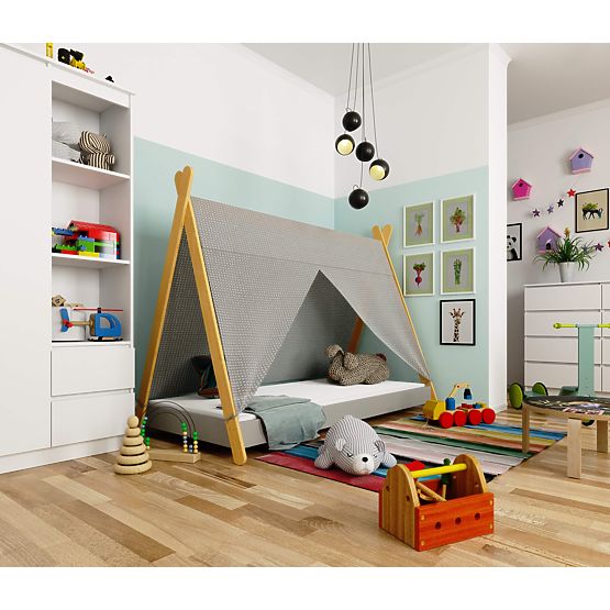 Letto per bambini 180x80 GEM con materasso grigio