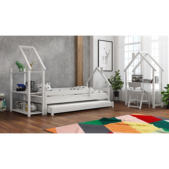 Letto per bambini a forma di casetta Ollie - bianco