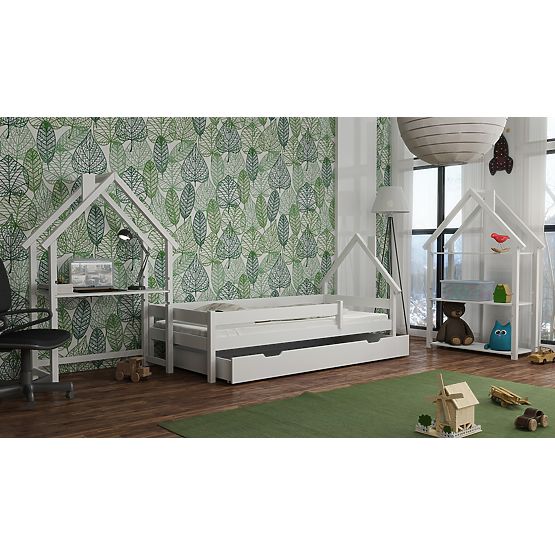 Letto per bambini a forma di casetta Ollie - bianco