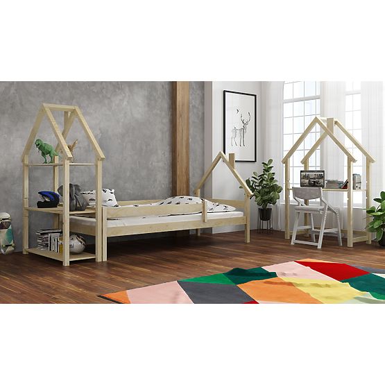 Letto per bambini a forma di casetta Ollie - naturale