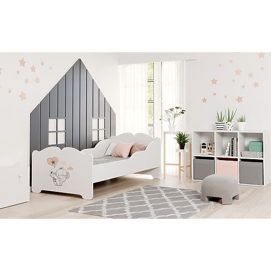 Letto per bambini ANNA con materasso 160x80 Elefantino