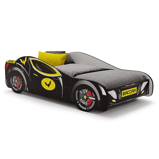 Letto per bambini auto Batcar nero 160x80