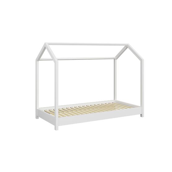 Letto per bambini a forma di casetta Bella - bianco