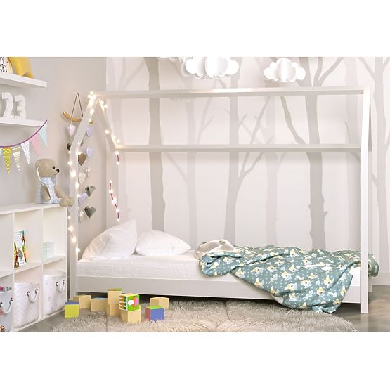 Letto per bambini a forma di casetta Bella - bianco
