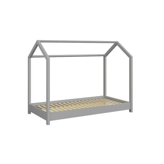 Letto per bambini a forma di casetta Bella - grigio