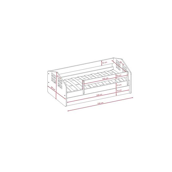Letto per bambini Bibi - bianco