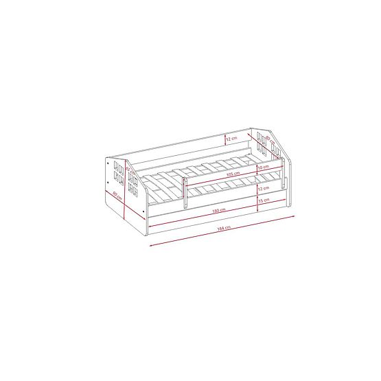 Letto per bambini Bibi - bianco