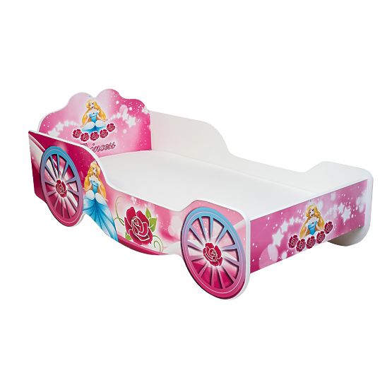 Letto per bambini Carrozza 160x80 con materasso