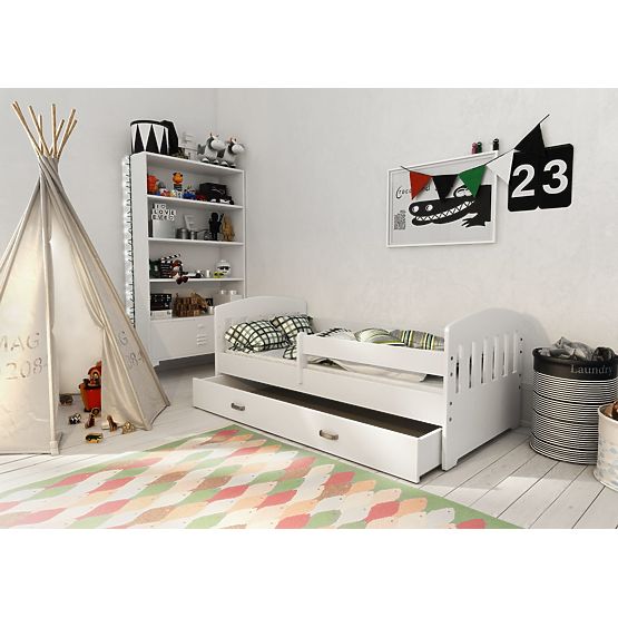 Letto per bambini con barriera di sicurezza NIKI 160 x 80 cm