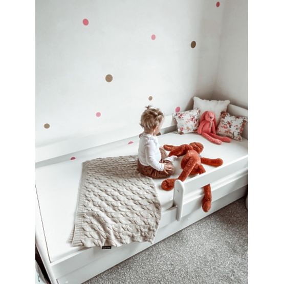 Letto per bambini con barriera Ourbaby - bianco