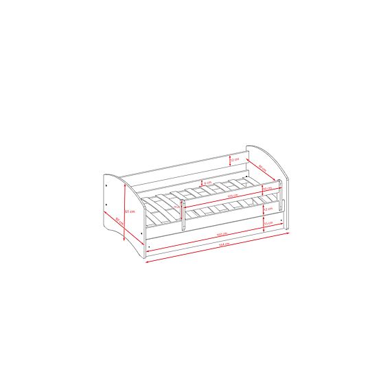 Letto per bambini con barriera Ourbaby - bianco