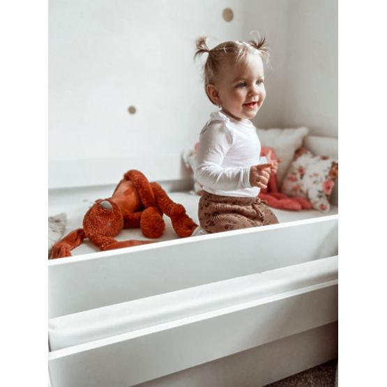 Letto per bambini con barriera Ourbaby - bianco