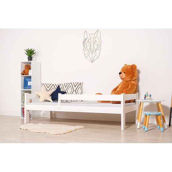 Letto per bambini Paul con barriera - bianco