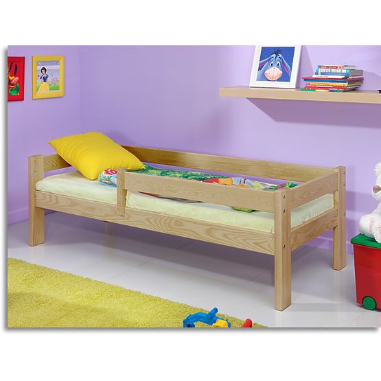 Letto per bambini con barriera Paul - faggio