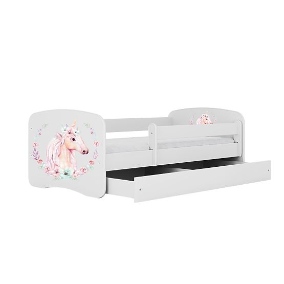 Letto per bambini con barriera - Unicorno