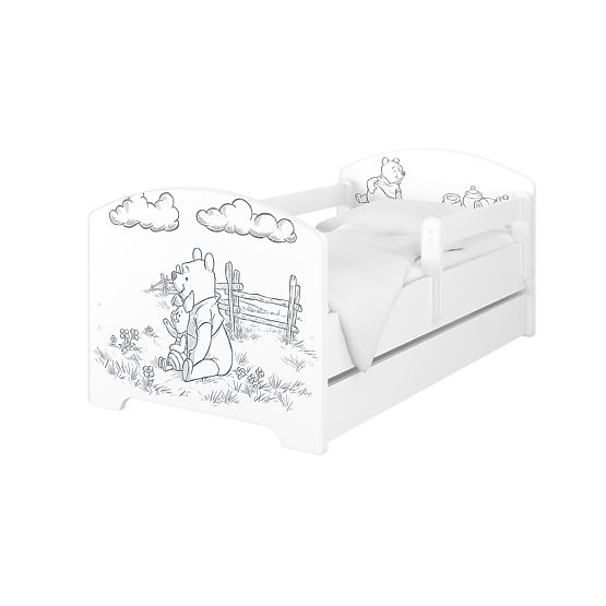 Letto per bambini con barriera di sicurezza - Winnie the Pooh