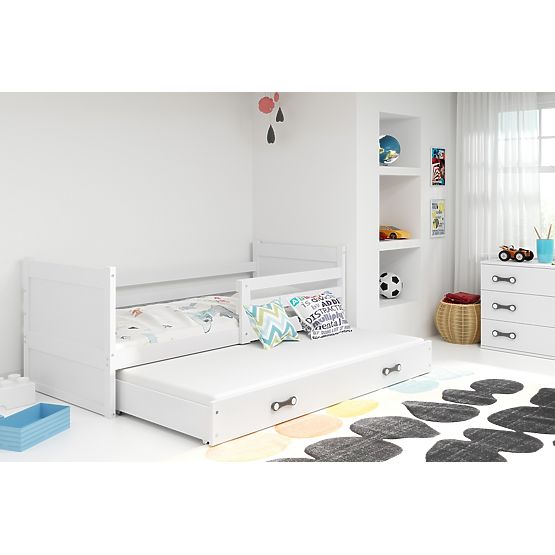 Letto per bambini con lettino aggiuntivo Rocky - bianco
