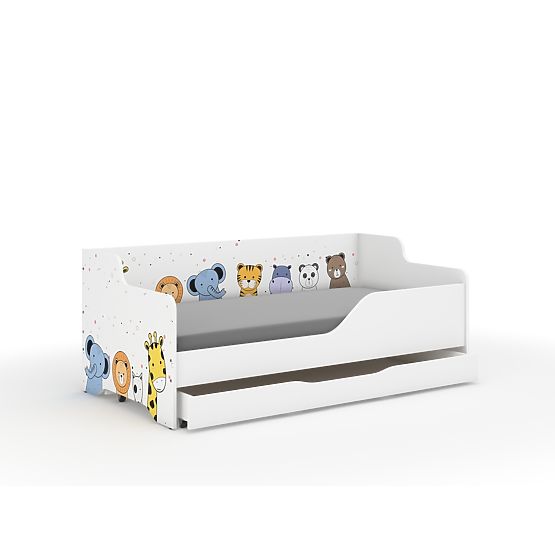 Letto per bambini con schienale LILU 160 x 80 cm - ZOO