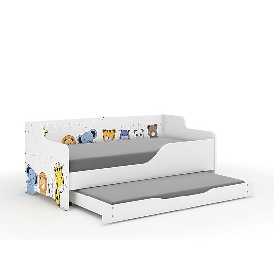 Letto per bambini con schienale LILU 160 x 80 cm - ZOO