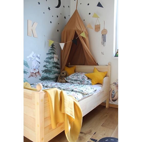 Letto per bambini in legno VINTAGE - naturale