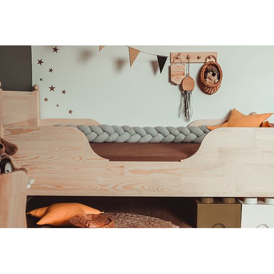 Letto per bambini in legno VINTAGE - naturale