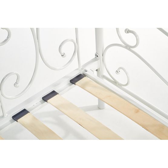 Letto per bambini in metallo Sumatra 200x90 cm - bianco