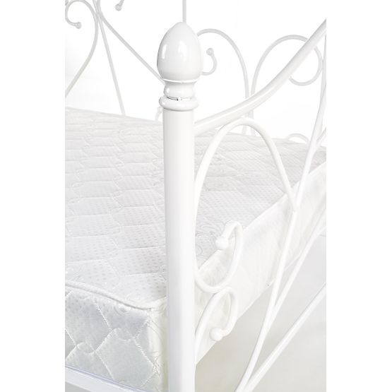Letto per bambini in metallo Sumatra 200x90 cm - bianco
