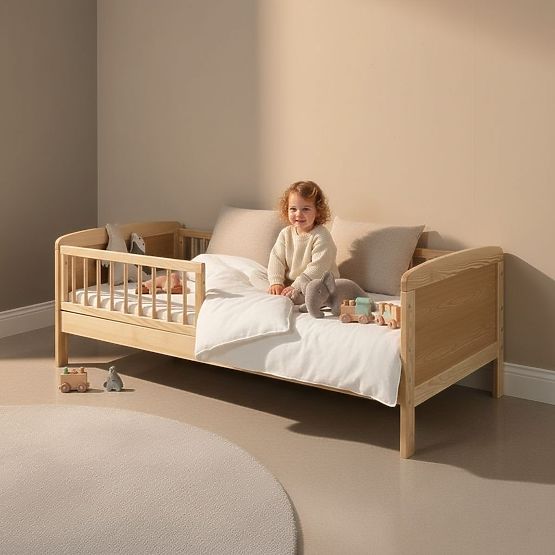 Letto per bambini Junior - 160x70 cm - naturale