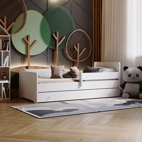 Letto per bambini MAX con cassetto e barriera 140x70