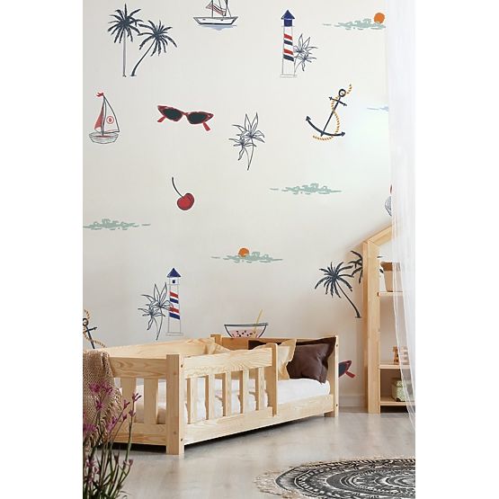 Letto per bambini Mila Raily con barriera