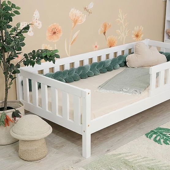 Letto per bambini Montessori Ourbaby Meadow plus - bianco