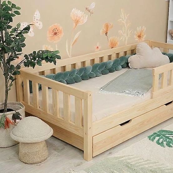 Letto per bambini Montessori Ourbaby Meadow plus - naturale