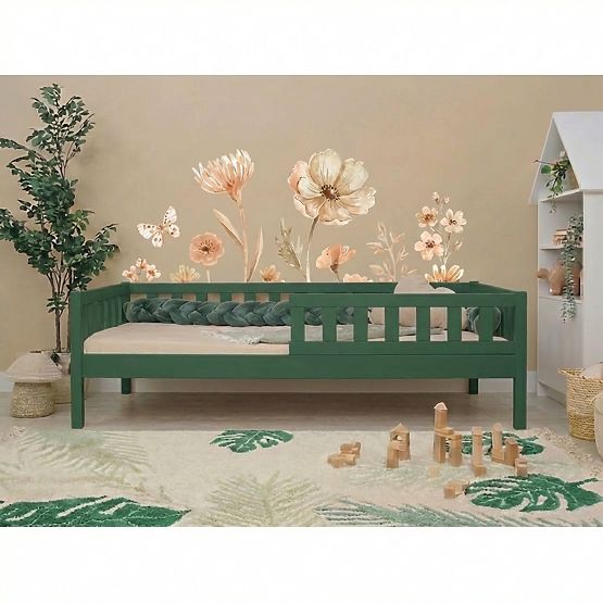 Letto per bambini Montessori Ourbaby Meadow plus - verde