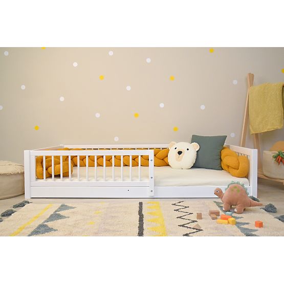 Letto per bambini Montessori Woodie - bianco