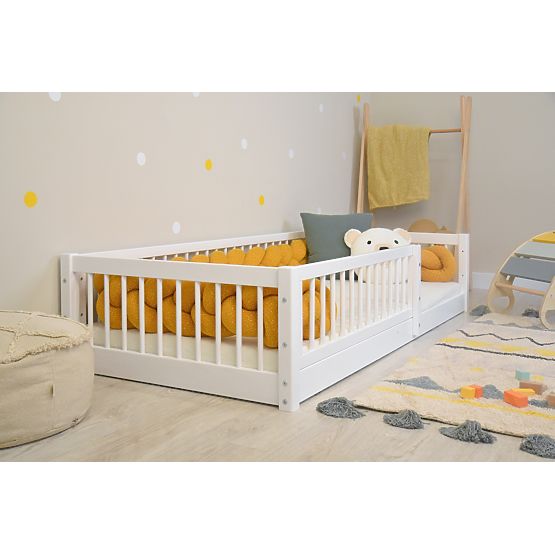 Letto per bambini Montessori Woodie - bianco