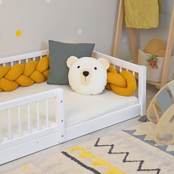 Letto per bambini Montessori Woodie Plus - bianco
