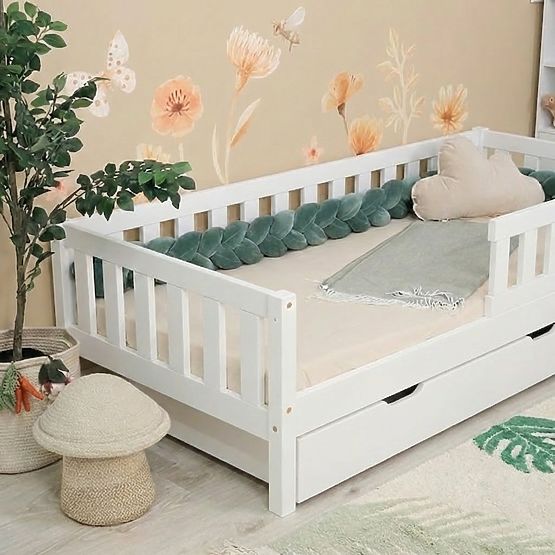 Letto per bambini Ourbaby Meadow plus - bianco